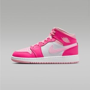 Pink Air Jordan 1 Mid - NEW!